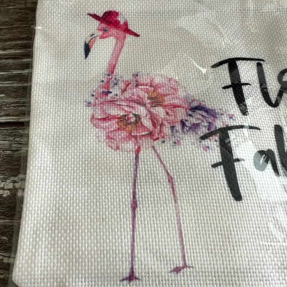 Flocking Fabulous Flamingo Zippered Cosmetic Bag‎ Pouch New In Package Travel